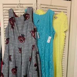 3 Dress Bundle - Size 16 (Dressbarn - 2 NWT)